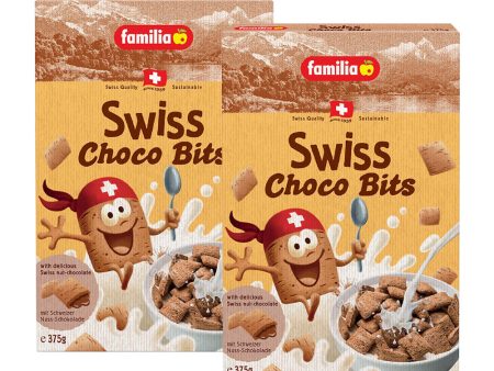 [ONLINE EXCLUSIVE Bundle of 2] familia Organic Crunchy Swiss Choco Bits 375g Hot on Sale