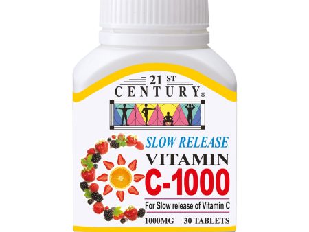 21ST CENTURY Slow Release Vitamin C-1000 30 Tablets Online