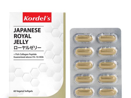 Kordel s Japanese Royal Jelly + Fish Collagen Peptide 60 Vegetal Softgels Fashion