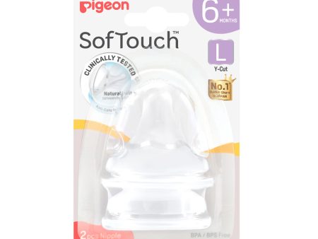 Pigeon Softouch Nipple 2-Pc L on Sale