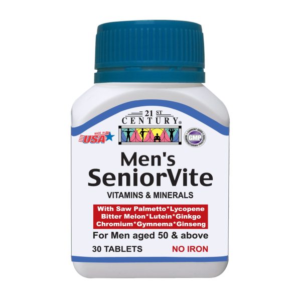 21ST CENTURY Men s SeniorVite 30 Tablets (No Iron) Online Sale