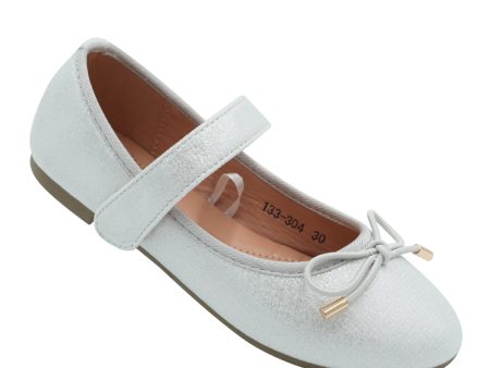 Nono Kids Mary Jane Glittered White Shoes - White (133-304) Sale