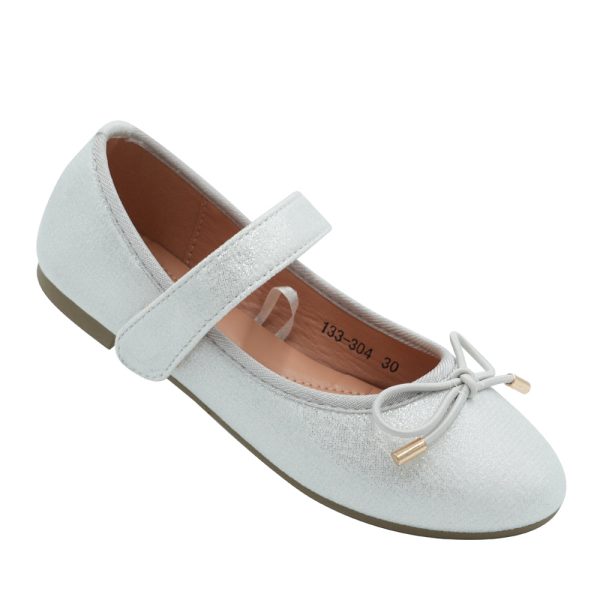 Nono Kids Mary Jane Glittered White Shoes - White (133-304) Sale